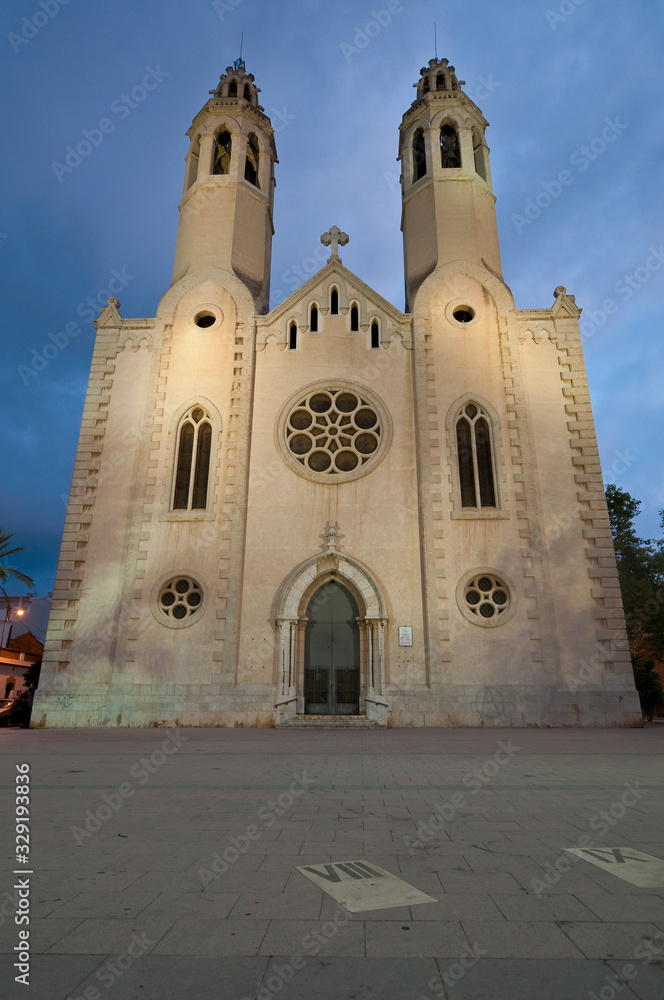 Parish church of Sant Pere de Ribes, Spain