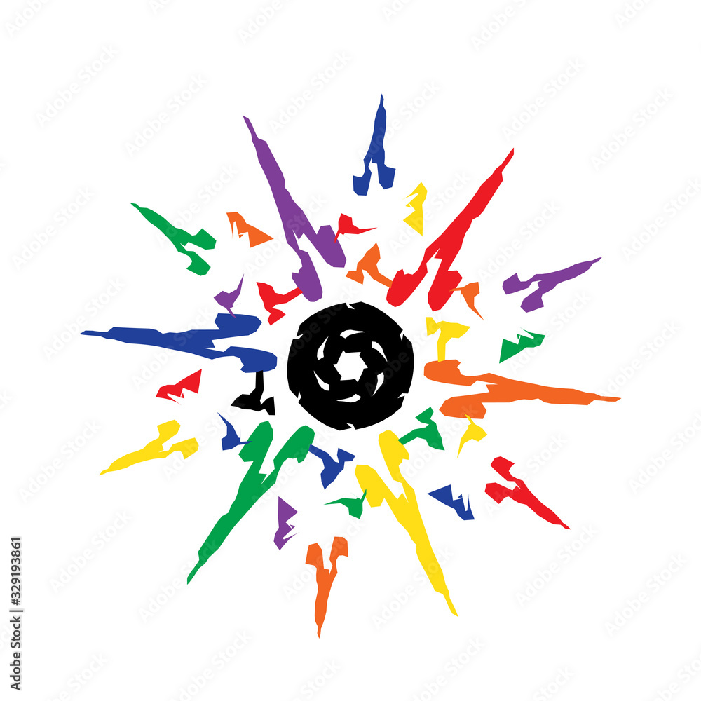 firework logo vector template firework logo vector template