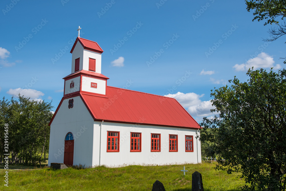 Church of Prestbakki in south Iceland