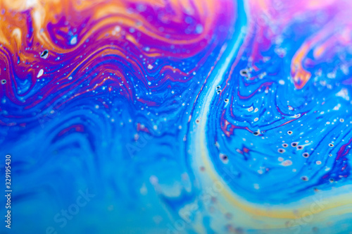 Abstract background from colored paint