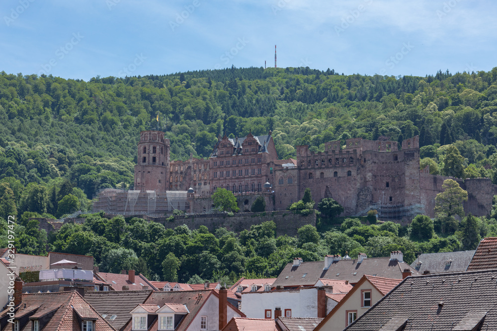 Heidelberg Castle is a partially ruined medieval castle of Germany