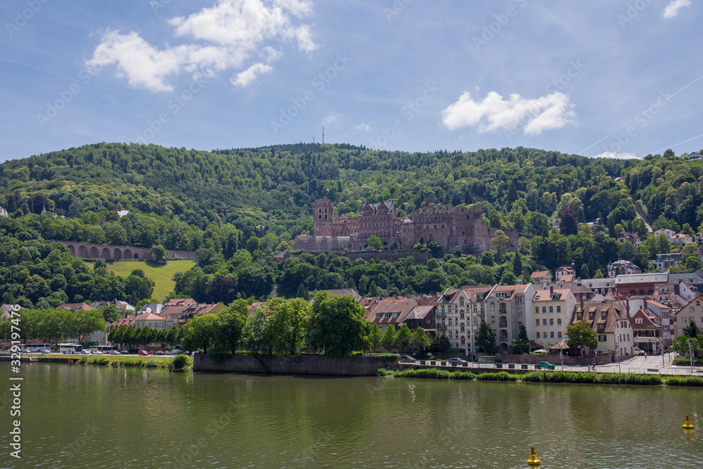 View of the city of Heidelberg, on the banks of the Neckar in southwest Germany.