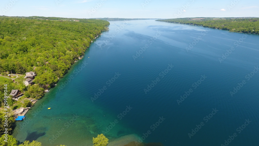 Aerial view of Skaneateles Lake Aerial view of Skaneateles Lake