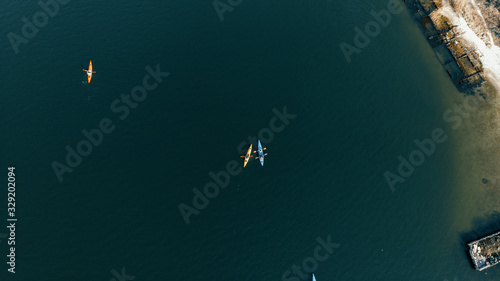 boat in the sea © spaceneospace