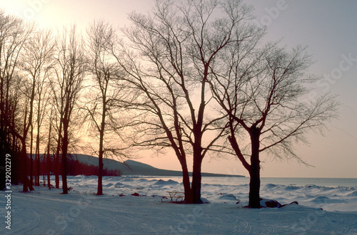 Lake Superior south shore winter.