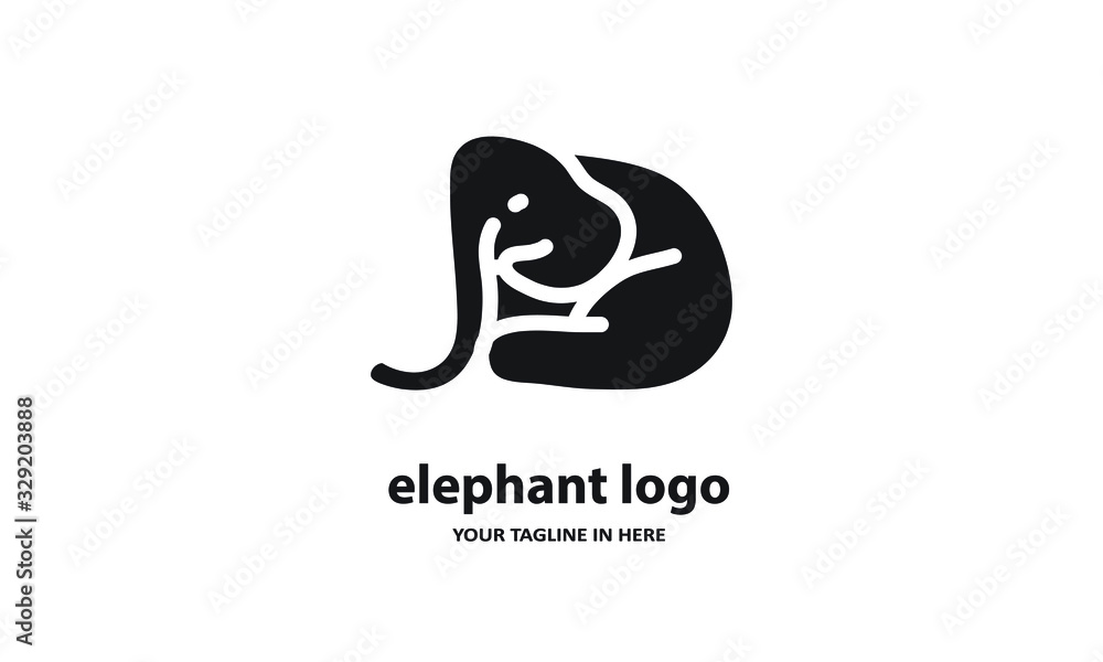 The concept of modern Sderhana elephant logo design is easy to remember The concept of modern Sderhana elephant logo design is easy to remember