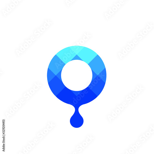 O water drop logo 