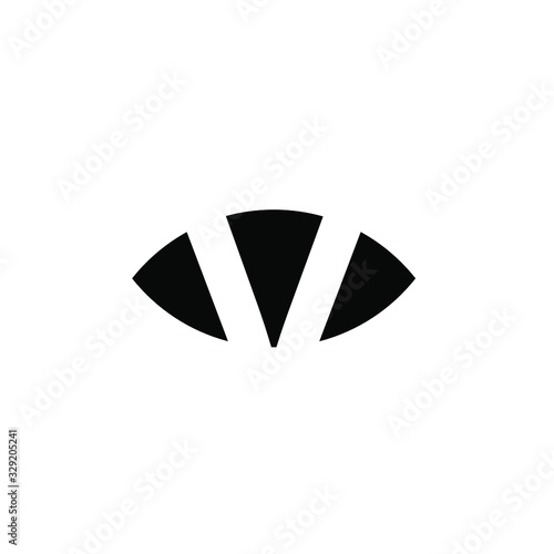 letter V with eye logo