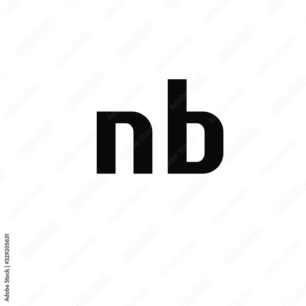 initial letter N B logo initial letter N B logo