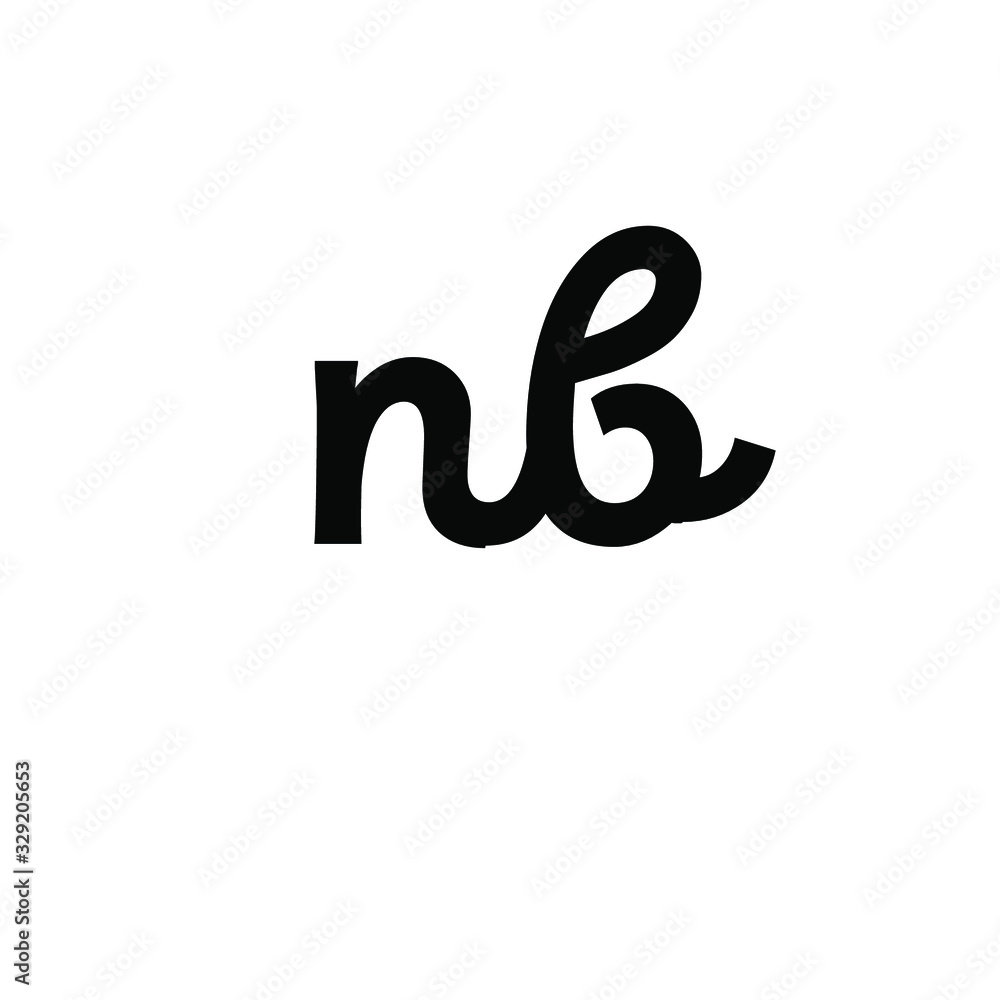 initial letter N B logo initial letter N B logo