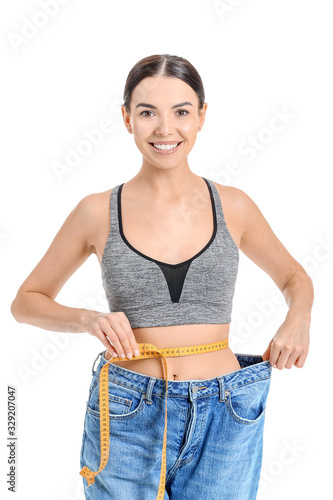 Young woman in loose clothe...