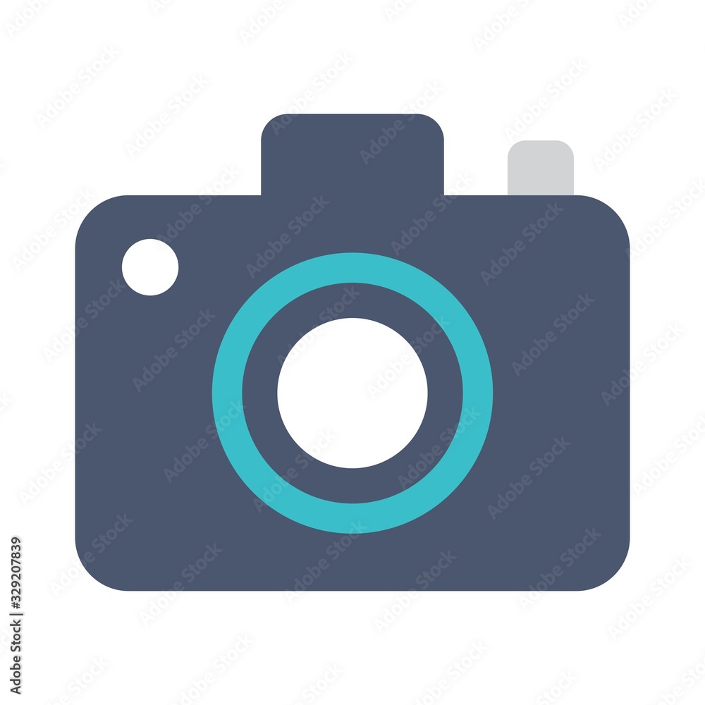 Camera icon in flat style. Photography concept. Photo camera icon for perfectly illustrated website designs. Camera icon in flat style. Photography concept. Photo camera icon for perfectly illustrated website designs.