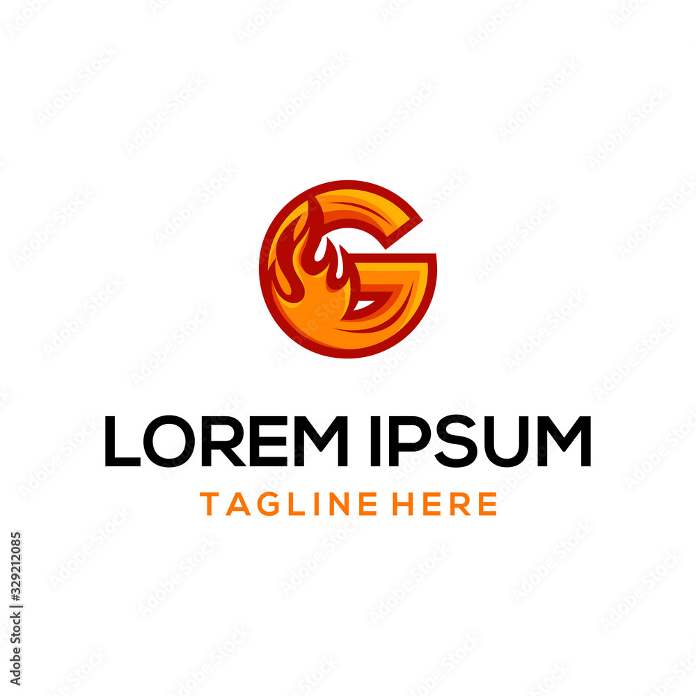 Letter G Burn Fire Abstract Creative Modern Illustration Icon Logo Design Template Element Vector Letter G Burn Fire Abstract Creative Modern Illustration Icon Logo Design Template Element Vector