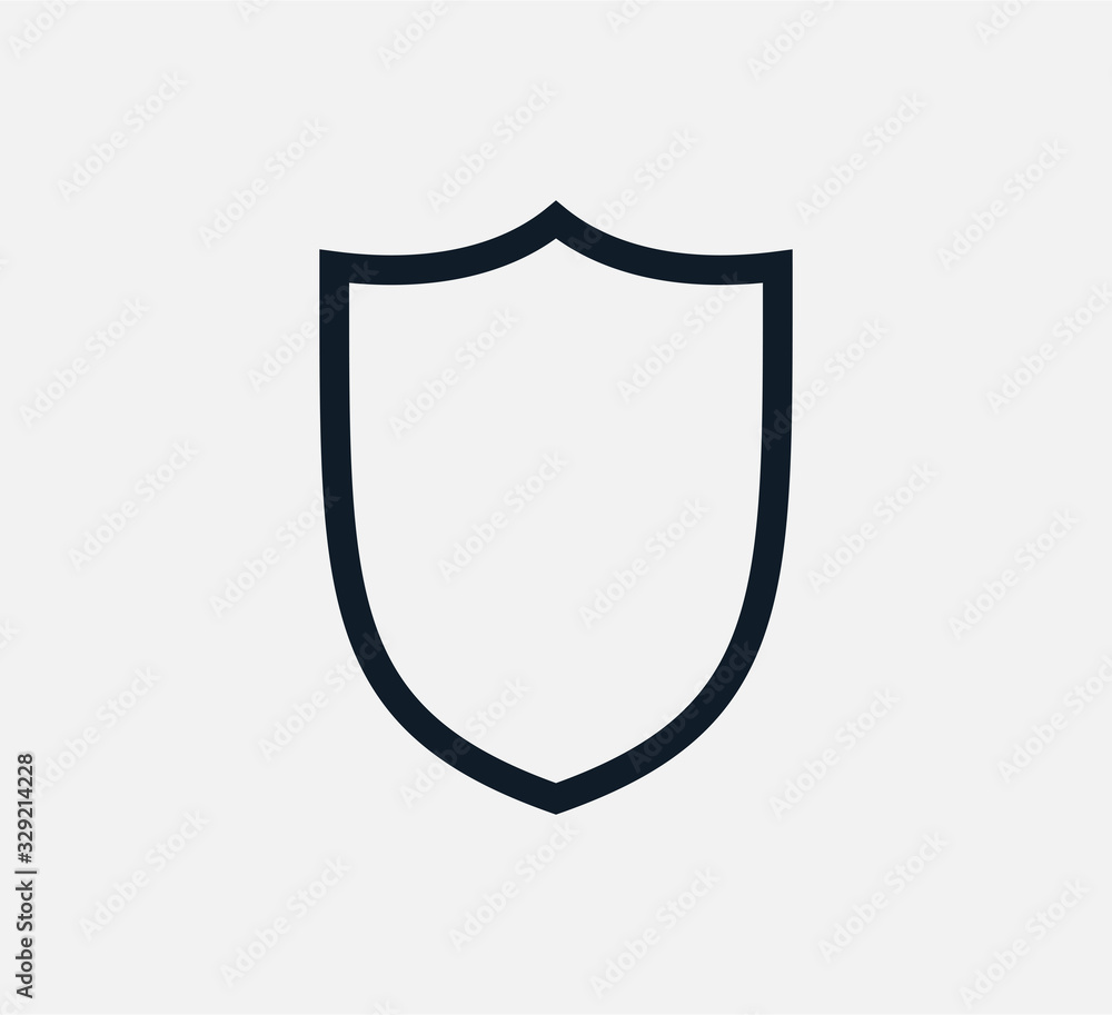 Shield icon vector logo design template Shield icon vector logo design template