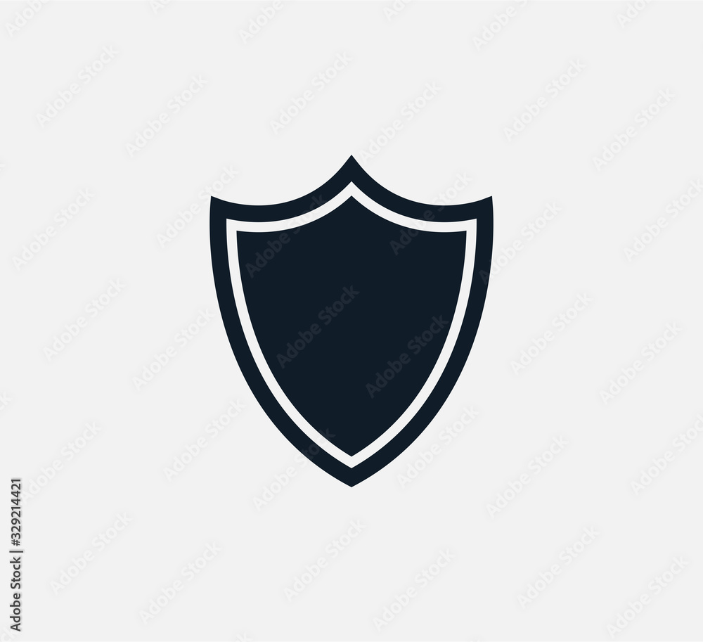 Shield icon vector logo design template Shield icon vector logo design template