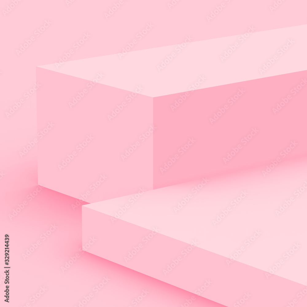 3d pink cube and box podium minimal scene studio background. Abstract 3d geometric shape object illustration render. Display for cosmetic fashion and valentine product. 3d pink cube and box podium minimal scene studio background. Abstract 3d geometric shape object illustration render. Display for cosmetic fashion and valentine product.