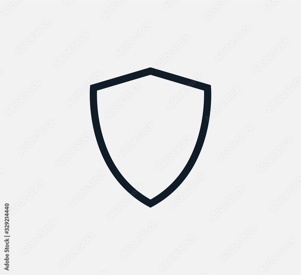 Shield icon vector logo design template Shield icon vector logo design template