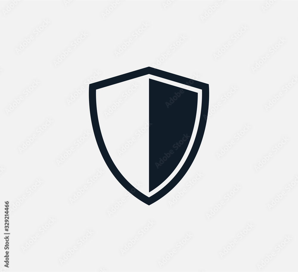 Shield icon vector logo design template Shield icon vector logo design template