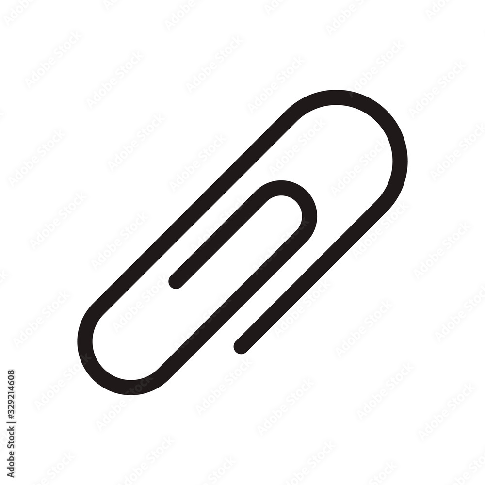 Paper clip icon. Vector graphic illustration. Suitable for website design, logo, app, template, and ui. EPS 10. Paper clip icon. Vector graphic illustration. Suitable for website design, logo, app, template, and ui. EPS 10.