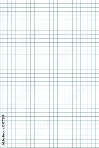 Seamless texture of graph paper  grid line paper sheet  green straight lines on white background  Illustration business office and the bathroom wall and education. 