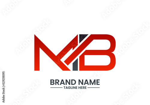 M B MB Initial Letter Logo design vector template, Graphic Alphabet Symbol for Corporate Business Identity