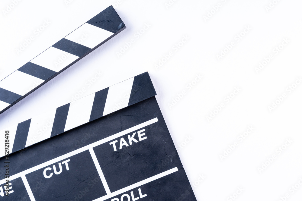 Clapper Board Isolated on white