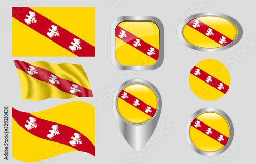 Flag of Languedoc-Roussillon Lorraine, France