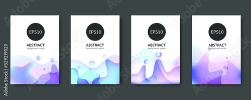 Liquid Gradient color background design. Futuristic design posters. Eps10 vector.