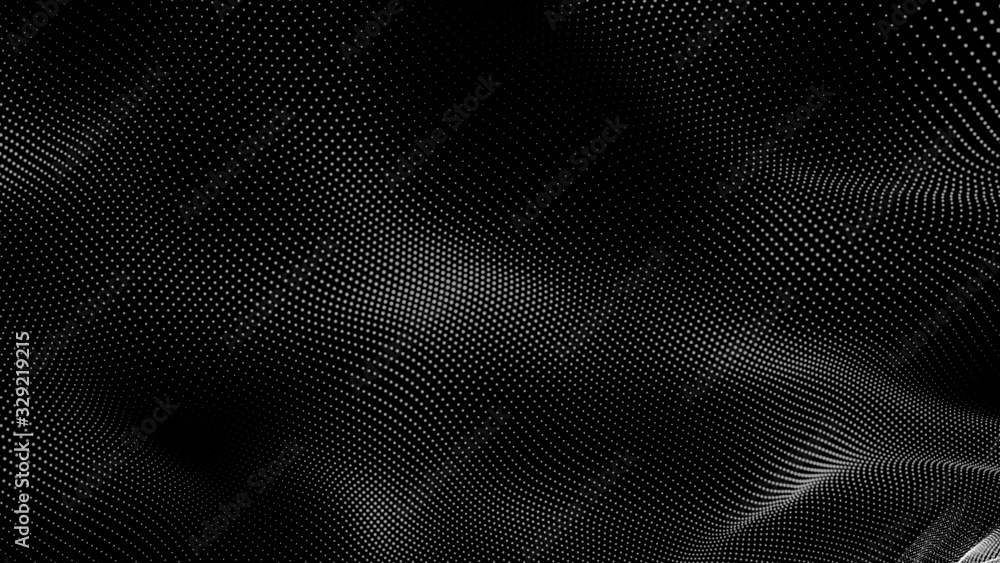 Dot white black wave technology texture background. Abstract big data digital concept. 3d rendering. Dot white black wave technology texture background. Abstract big data digital concept. 3d rendering.