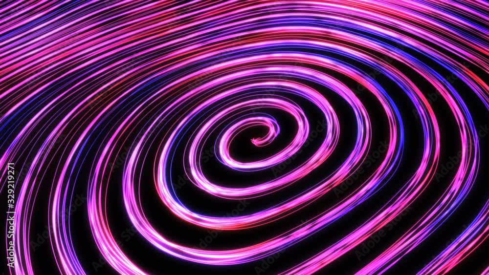 Glowing Neon Light Line Trails Rotate Spin in Spiral Vortex Swirl - 4K Seamless Loop Motion Background Animation Glowing Neon Light Line Trails Rotate Spin in Spiral Vortex Swirl - 4K Seamless Loop Motion Background Animation