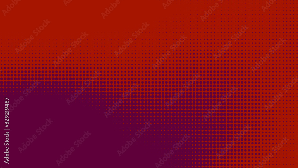 Dots halftone red purple color pattern gradient texture with technology digital background. Dots pop art comics style. Dots halftone red purple color pattern gradient texture with technology digital background. Dots pop art comics style.