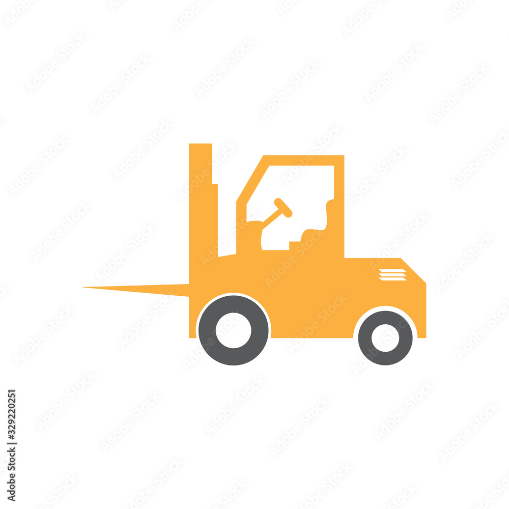 Forklift graphic design template vector isolated