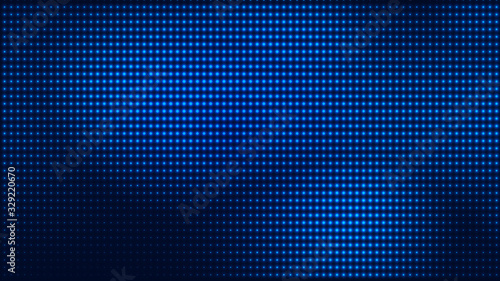 Dot blue pattern screen led light gradient texture background. Abstract technology big data digital background. 3d rendering. © Papapig