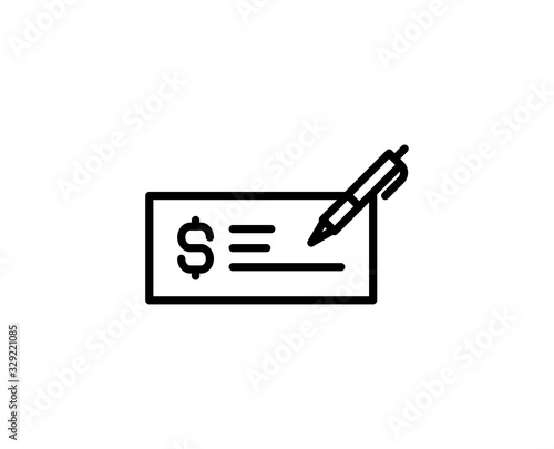 Flat line icon
