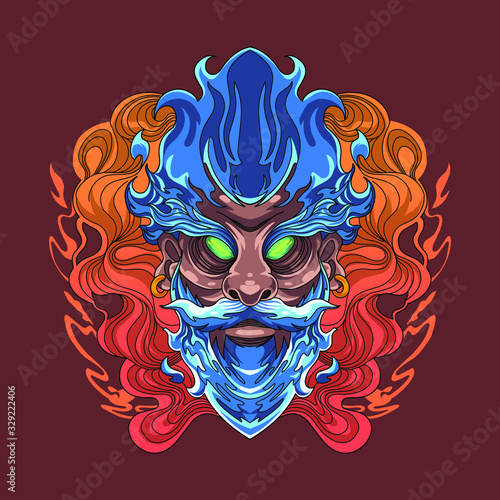 Wizard esport mascot logo design