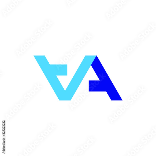 Letter aa vector logo. Abstract alphabet a logo
