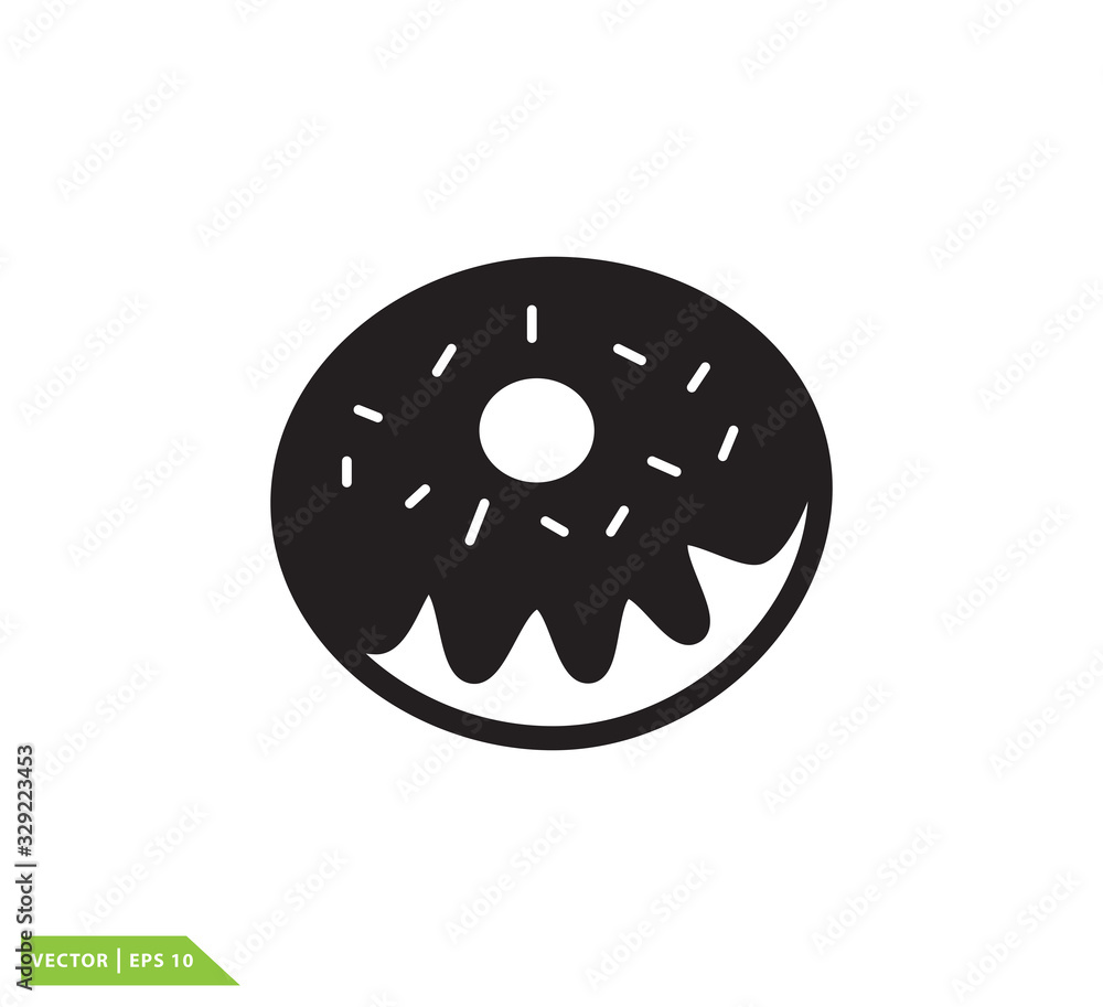 Donuts icon vector logo design template Donuts icon vector logo design template