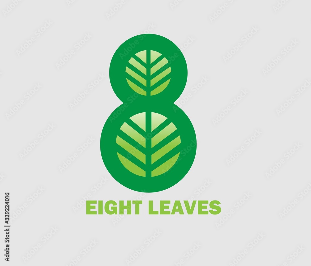 Eight Leaves Logo Template Design. It is editable. Eight Leaves Logo Template Design. It is editable.