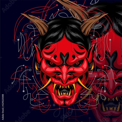 ONI MECHA DESIGN GEOMETRIC FROM THE HELL