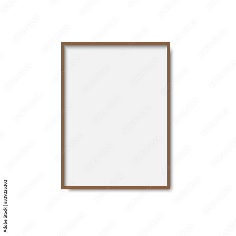 Realistic picture frame with soft shadow. Vector Realistic picture frame with soft shadow. Vector