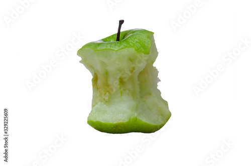 bitten green apple