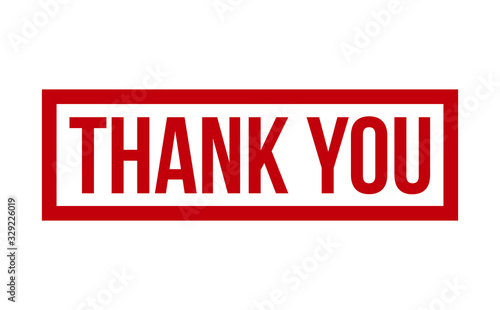 Thank You Rubber Stamp. Red Thank You Rubber Grunge Stamp Seal Vector Illustration - Vector