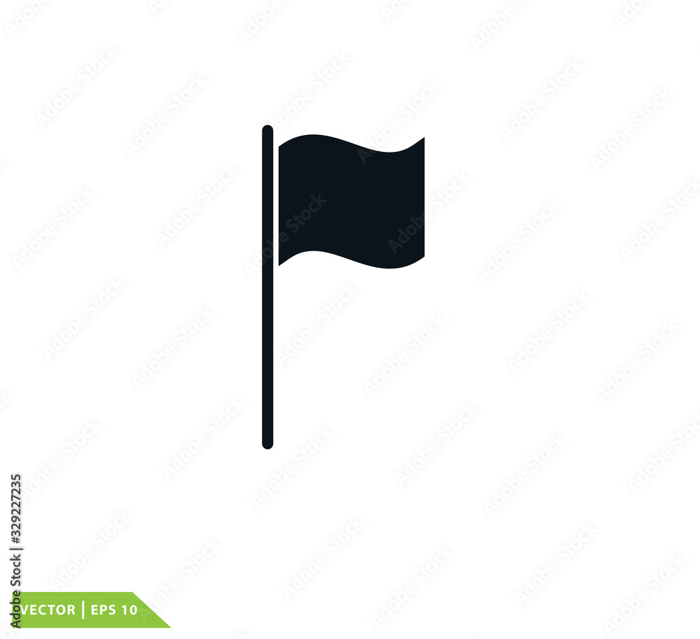 Flag race icon vector logo design illustration Flag race icon vector logo design illustration
