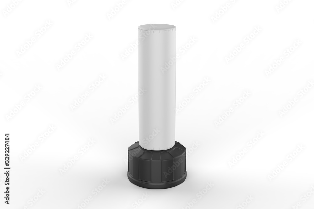 Blank Freestanding Punch Bag For Branding And Mock Up, 3d render illustration. Blank Freestanding Punch Bag For Branding And Mock Up, 3d render illustration.