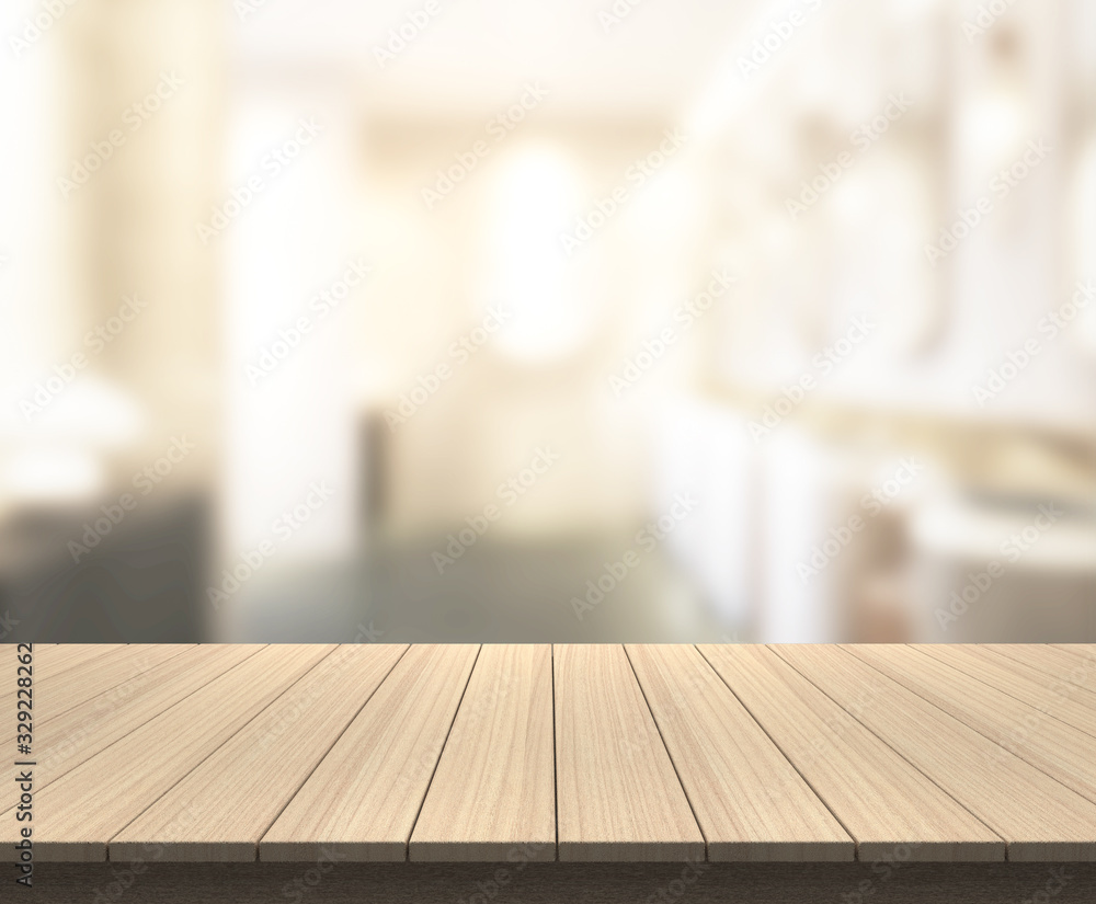 Table Top And Blur Bathroom Of Background Table Top And Blur Bathroom Of Background