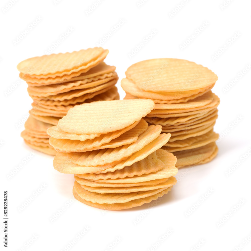 potato chips isolated on white background potato chips isolated on white background