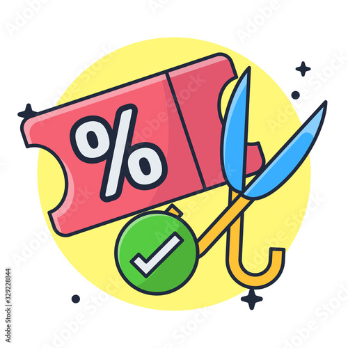 Cutting Discount illustration