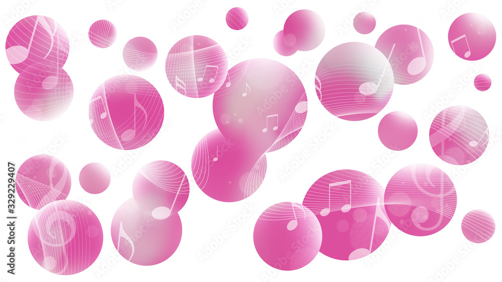 音楽のイメージ、抽象的な球体の背景 音楽のイメージ、抽象的な球体の背景