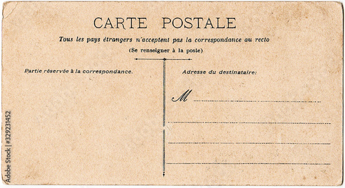 Almere, Netherlands. Grungy vintage french post card
