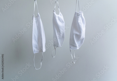 Hang dry the reuse cloth masks  another choise for protected COVID-19  virus